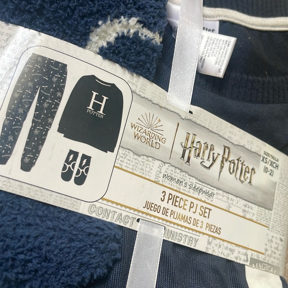 Harry Potter sleepwear three-piece pajama set
